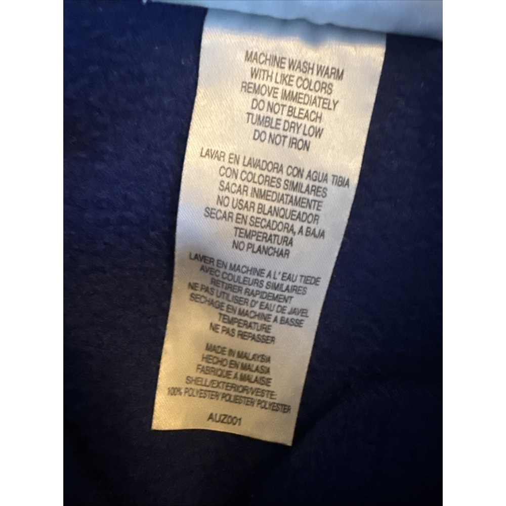 Vintage Adidas Mens XL Fleece Sweatshirt Quarter Zip Blue Pullover Blokecore - Picture 4 of 6
